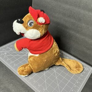 Jaag Buc-ees Beaver Plush 10'' Convenience Station Mascot With Red Hat And Shirt